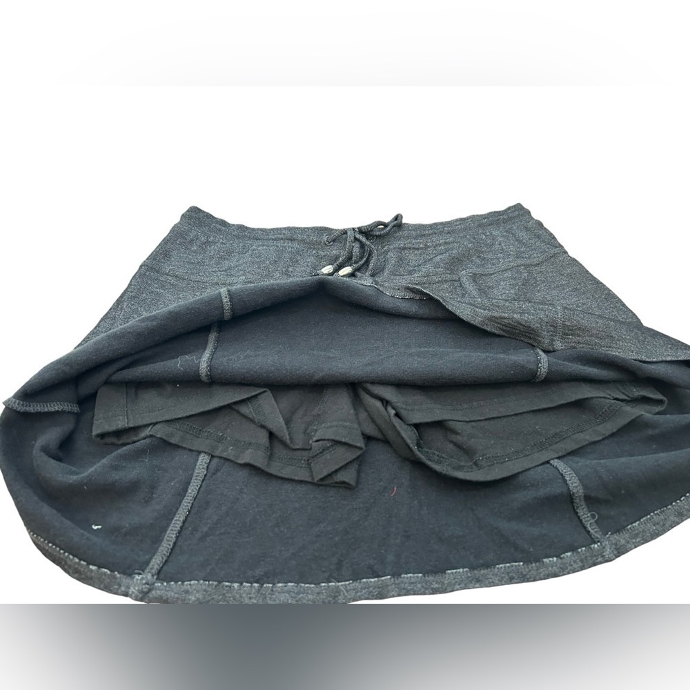 ♥️Green Tea Black Charcoal Textured Knit Skort Super Soft Women’s Size Small - Picture 5 of 8